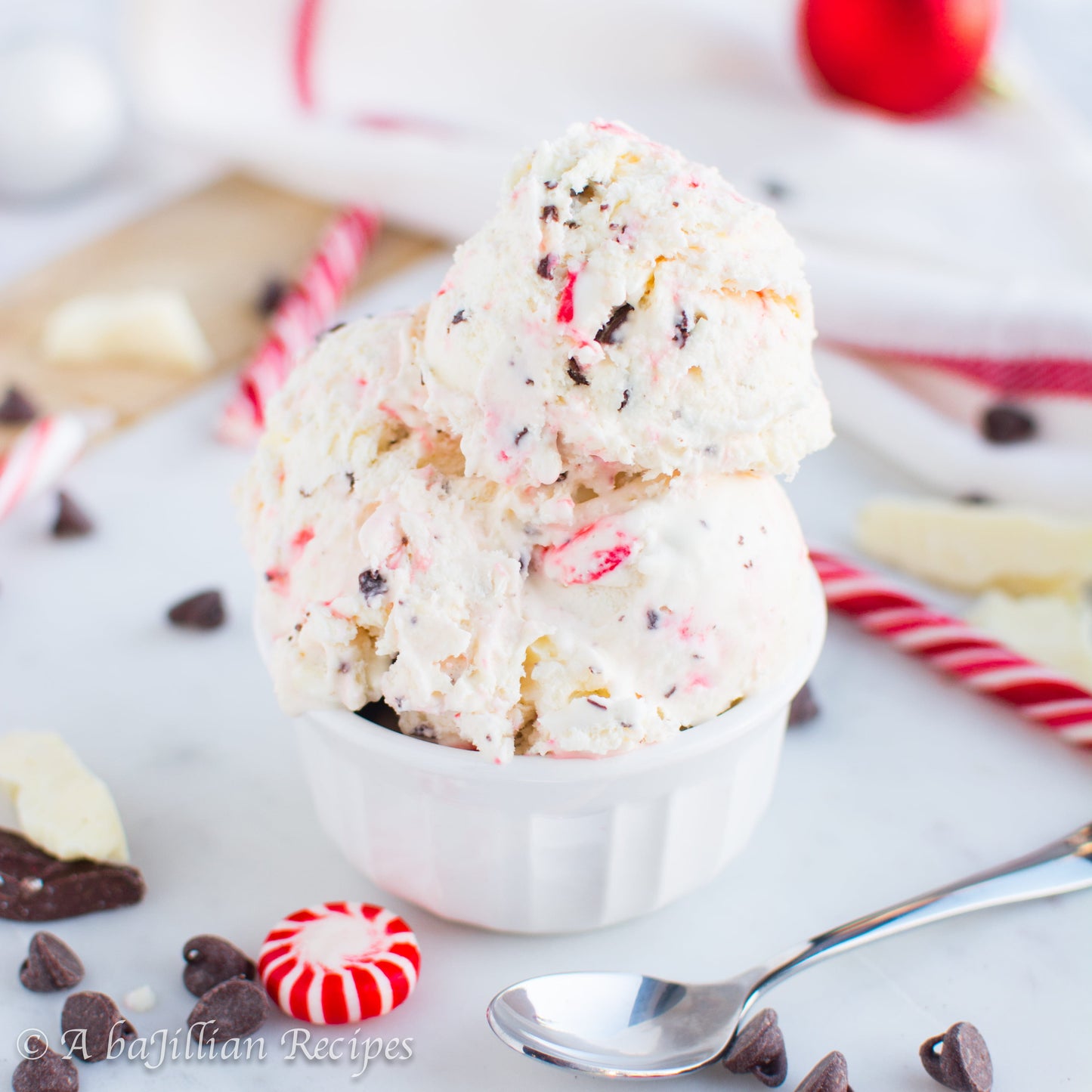 Peppermint Bark Nitro Ice Cream