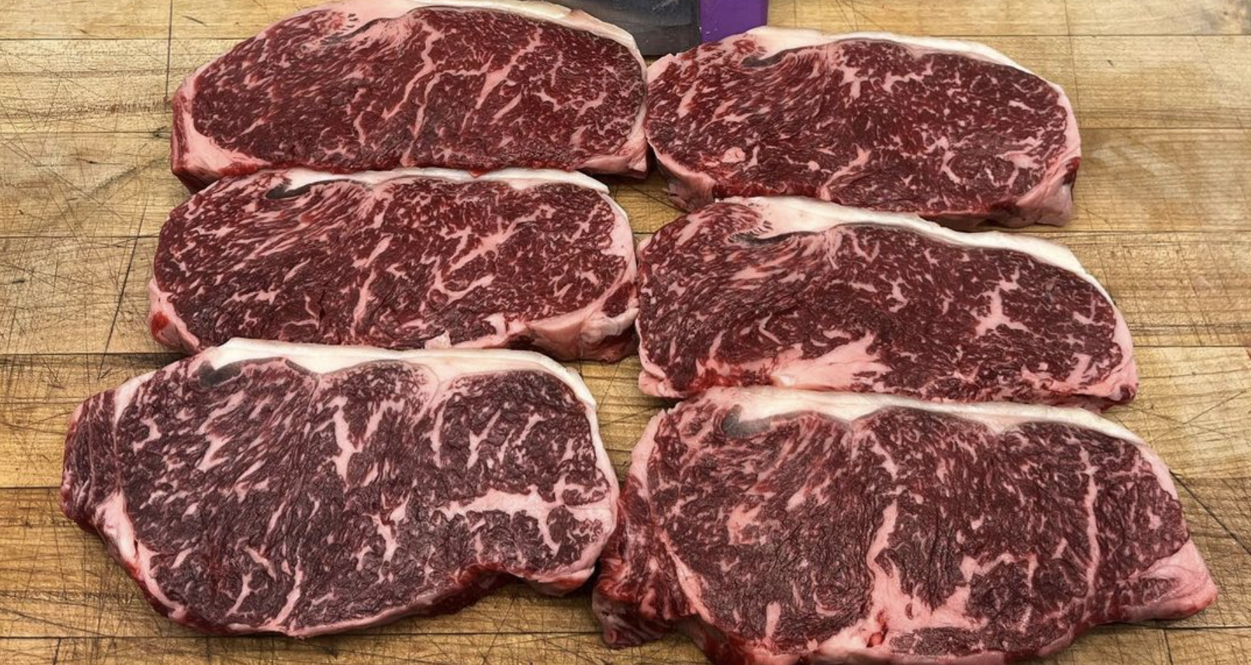 Photo of dry aged steaks