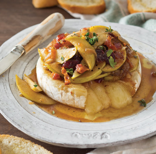 Baked Brie Cheese with Apple Chutney