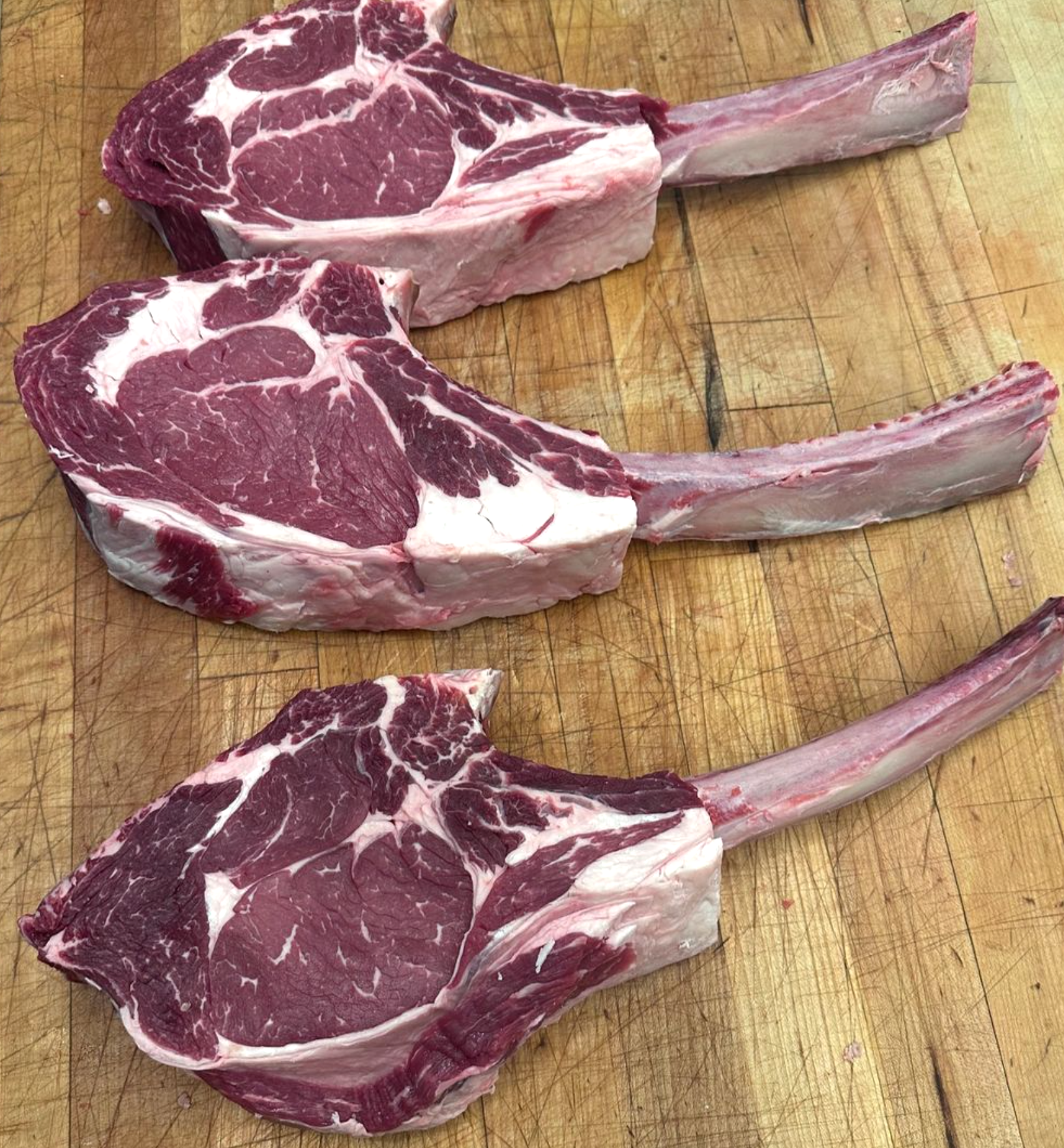 Image of tomahawk chop steaks