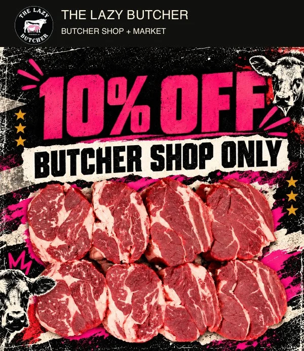 10% off the butcher shop flyer