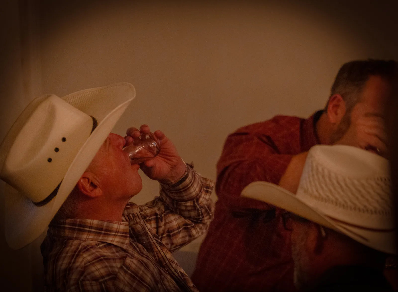 Raising a glass of Rough Stock Reserve at Black Hat Cattle Co.